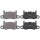 Brake pad set for wear warning indicator 17.7 mm A.B.S. for PORSCHE 911