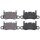 Brake pad set for wear warning indicator 17.7 mm A.B.S. for PORSCHE 911