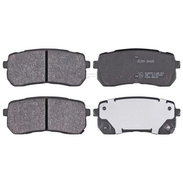Brake pad set with acoustic wear warning 15.5 mm A.B.S. for KIA SORENTO