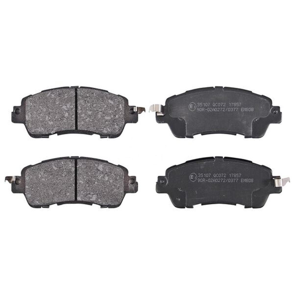 Brake pad set with acoustic wear warning 15.2 mm A.B.S. for MAZDA 2