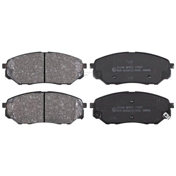 Brake pad set with wear warning 17.3 mm A.B.S. for HYUNDAI SANTA and others