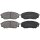 Brake pad set with wear warning 17.3 mm A.B.S. for HYUNDAI SANTA and others