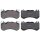 Brake pad set for wear warning indicator 16.8 mm A.B.S. for e.g. MB AMG