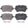 Brake pad set for wear warning indicator 16.8 mm A.B.S. for AUDI Q7 and others