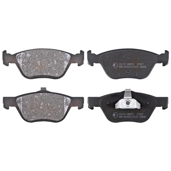 Brake pad set without integrated wear sensor 19.3 mm A.B.S. for FIAT STRADA