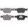 Brake pad set without integrated wear sensor 19.3 mm A.B.S. for FIAT STRADA