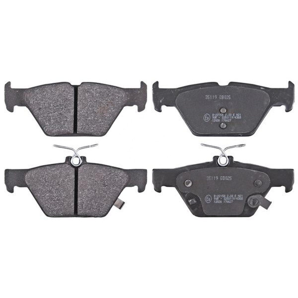 Brake pad set with wear warning 14.5 mm A.B.S. for SUBARU IMPREZA and others