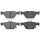 Brake pad set with wear warning 14.5 mm A.B.S. for SUBARU IMPREZA and others