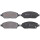Brake pad set with acoustic wear warning 18 mm A.B.S. for OPEL KARL