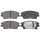 Brake pad set with wear warning 17.5 mm A.B.S. for HYUNDAI TUCSON and others