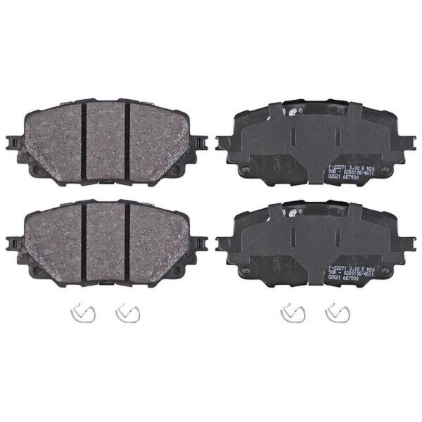 Brake pad set without wear sensor 14.5 mm A.B.S. for e.g. MAZDA MX-5