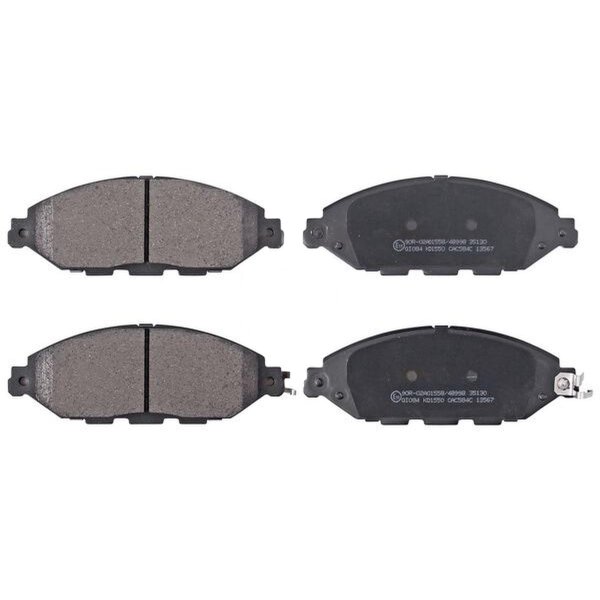 Brake pad set with wear warning 16.4 mm A.B.S. for NISSAN PATHFINDER