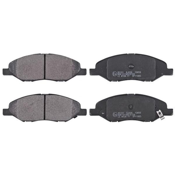 Brake pad set with wear warning 14.2 mm A.B.S. for NISSAN MICRA and others