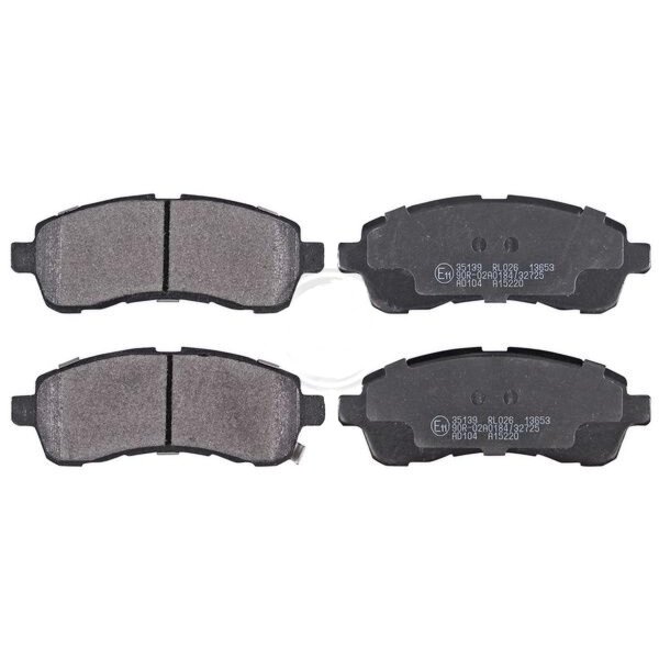 Brake pad set with acoustic wear warning 14.8 mm A.B.S. for MAZDA 2