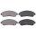 Brake pad set without wear sensor 18 mm A.B.S. for e.g. MITSUBISHI