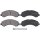 Brake pad set incl. wear warning contact 19.7 mm A.B.S. for e.g. MITSUBISHI