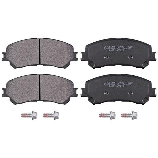 Brake pad set without wear sensor 18.5 mm A.B.S. for e.g. RENAULT GRAND