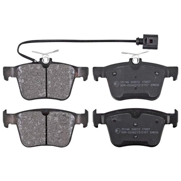 Brake pad set with integrated wear sensor 15.5 mm A.B.S. for AUDI A3 and others