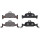 Brake pad set for wear warning indicator 16.3 mm A.B.S. for AUDI A5 and others