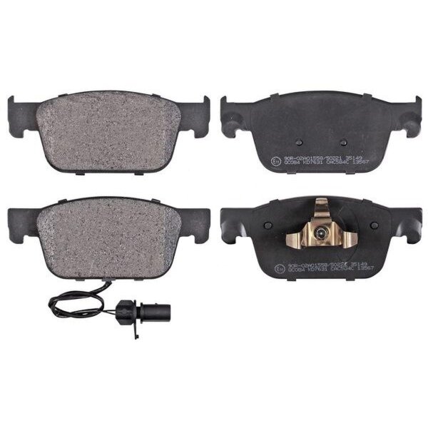 Brake pad set with integrated wear sensor 17 mm A.B.S. for AUDI A5 and others
