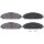 Brake pad set with audible wear warning 17 mm A.B.S. for FORD and others