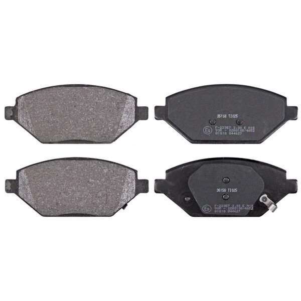 Brake pad set with acoustic wear warning 18.3 mm A.B.S. for OPEL KARL