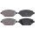 Brake pad set with acoustic wear warning 18.3 mm A.B.S. for OPEL KARL