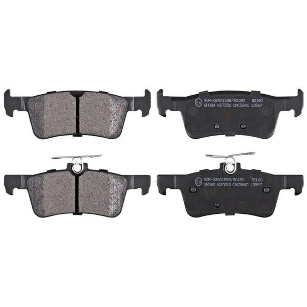 Brake pad set not for wear warning indicator 14 mm A.B.S. for FORD FIESTA