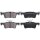 Brake pad set not for wear warning indicator 14 mm A.B.S. for FORD FIESTA