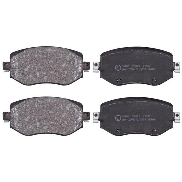 Brake pad set without wear warning 18 mm A.B.S. for e.g. RENAULT MEGANE