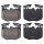 Brake pad set for wear warning indicator 20 mm A.B.S. for BMW 5 Series