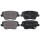 Brake pad set with wear warning 15.8 mm A.B.S. for HYUNDAI i30 and others