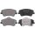 Brake pad set with wear warning 18 mm A.B.S. for HYUNDAI ELANTRA and others