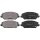 Brake pad set with wear warning 19.8 mm A.B.S. for HYUNDAI i30 and others