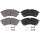 Brake pad set for wear warning indicator 20.7 mm A.B.S. for e.g. VW CRAFTER