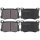 Brake pad set with wear warning 17.1 mm A.B.S. for HYUNDAI GENESIS and others