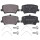 Brake pad set without wear warning 17.3 mm A.B.S. for e.g. VOLVO XC40