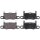 Brake pad set for wear warning indicator 16 mm A.B.S. for PORSCHE 911 and others