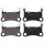 Brake pad set for wear warning indicator 15.7 mm A.B.S. for PORSCHE CAYENNE
