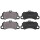 Brake pad set for wear warning indicator 15.8 mm A.B.S. for PORSCHE MACAN