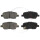 Brake pad set with wear warning 15 mm A.B.S. for HONDA CROSSROAD