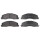 Brake pad set with wear warning 20.7 mm A.B.S. for DODGE RAM 2500 and others