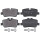 Brake pad set for wear warning indicator 15.9 mm A.B.S. for BMW 3 Series