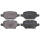 Brake pad set with acoustic wear warning 16 mm A.B.S. for OPEL MOKKA