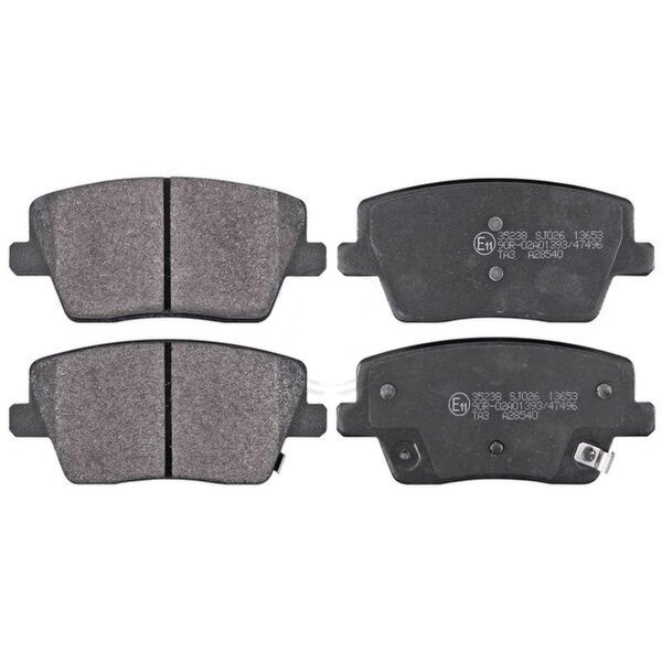 Bremsbelagsatz mit Verschleißwarnung 15,8 mm A.B.S. für u.a. HYUNDAI i30