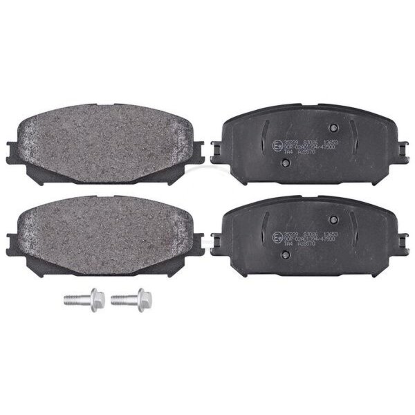 Brake pad set excl. wear warning contact 17.9 mm A.B.S. for e.g. RENAULT GRAND