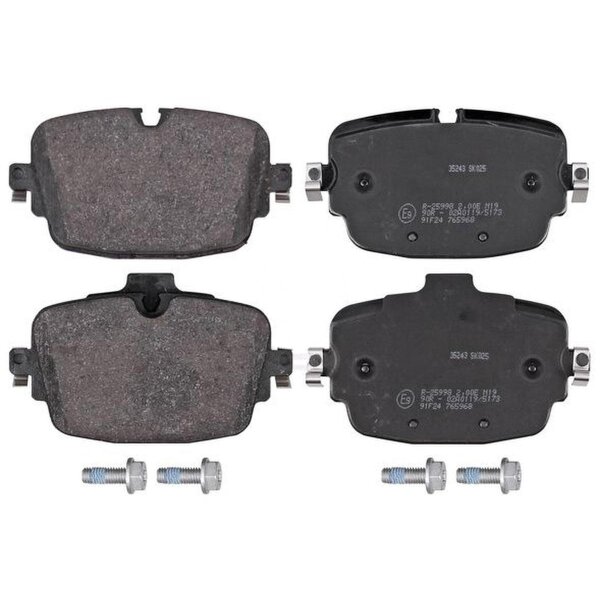 Brake pad set for wear warning indicator 17 mm A.B.S. for AUDI A8 and others