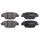 Brake pad set with acoustic wear warning 14.4 mm A.B.S. for MAZDA CX-9