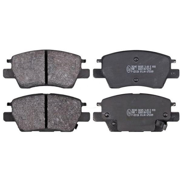 Brake pad set with wear warning 17.8 mm A.B.S. for OPEL AMPERA-E