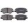 Brake pad set with wear warning 17.8 mm A.B.S. for OPEL AMPERA-E